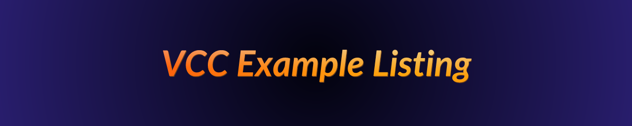 Banner for VRChat Example Package Listing